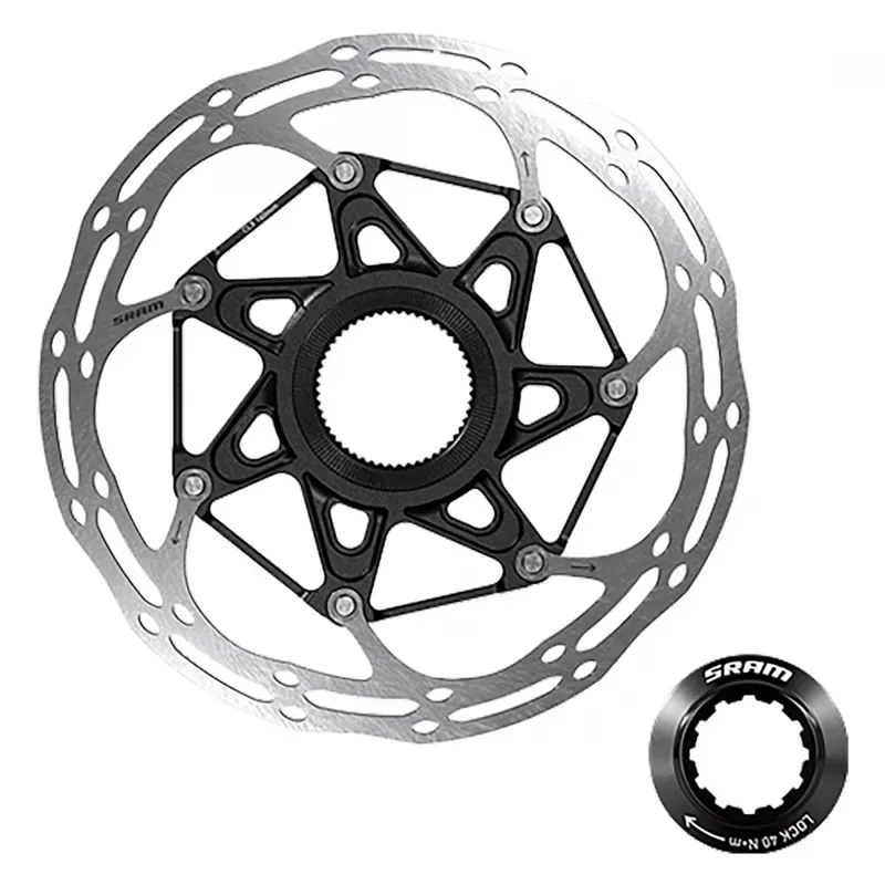 SRAM Rotor Centerline X CenterLock Rounded 1.85mm: BLACK 1