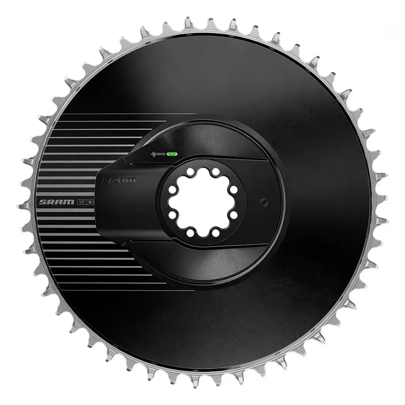 SRAM Power Meter Kit DM Red AXS E1 Aero (Power Meter Including Chainring): BLACK/SILVER