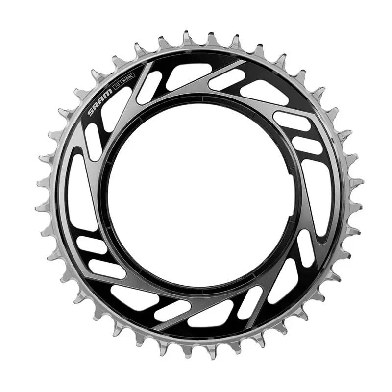 Sram Chain Ring Road Threaded Mount X-Sync Red e1 (including Thread Back Up Pin For Chainring): BLACK/SILVER