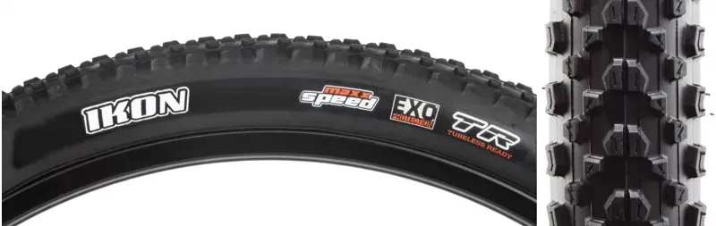 Maxxis Ikon 27.5x2.35-inch 120 MSPD EXO TR Folding Tire in Black