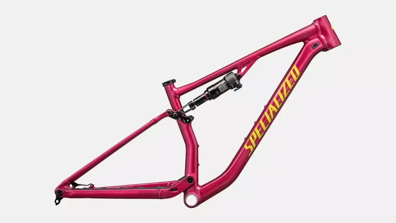 2025 Specialized Chisel Mountain Bike Frameset In Gloss Rebel Pink Tint Organic Brushed/Satin Ion Metallic