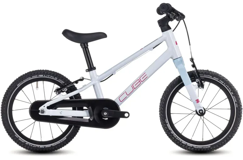 Cube Numove 140 Kids Bike In Flashwhite/Pink
