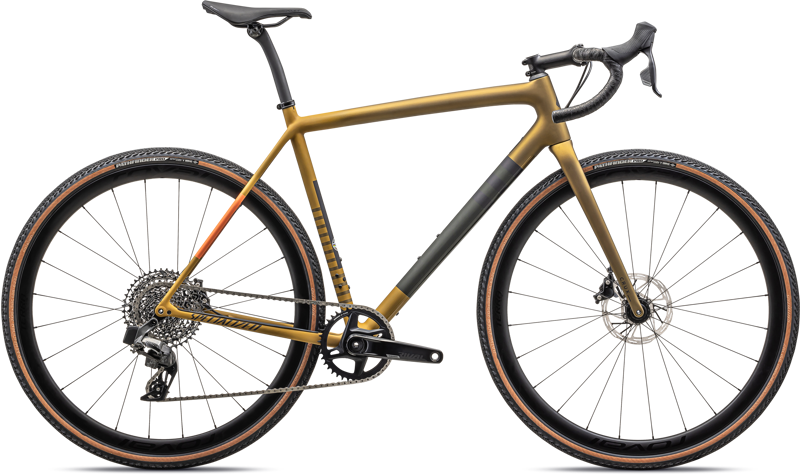 2024 Specialized Crux Expert Adventure Bike in Harvest Gold/Oak Green
