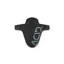 Acid Mudguard Downhill In Black/Flashgrey