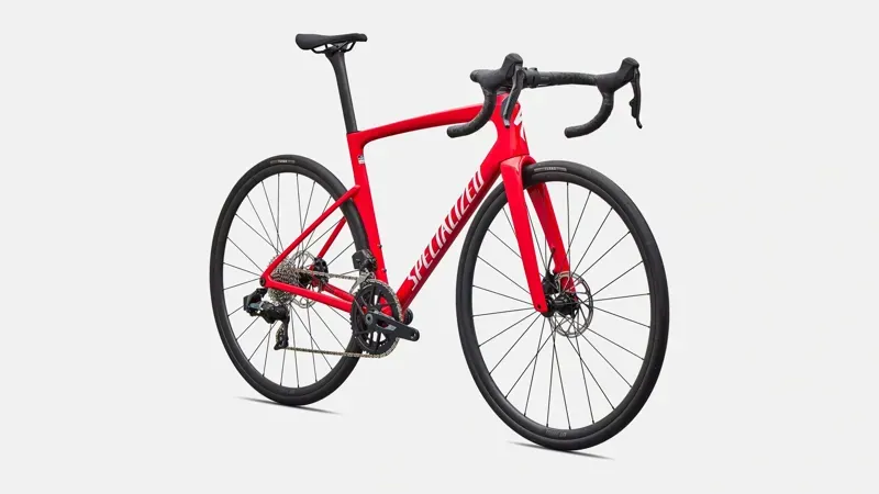 Specialized Tarmac SL9 Comp SRAM Riv. AXS Road Bike in Vivid Red/White-1
