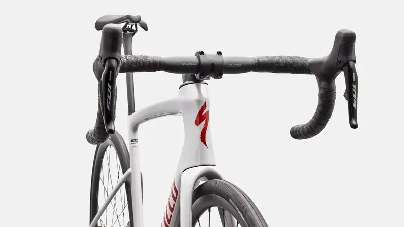 Specialized Tarmac SL9 Comp Shim105 Di2 Road Bike in Dolomite/Cayenne-4