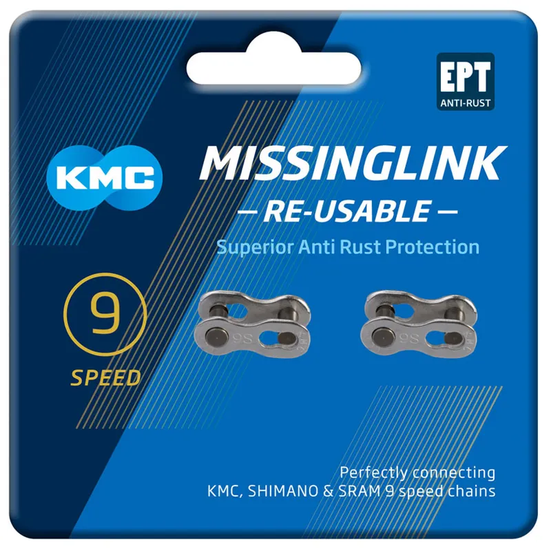 KMC Missing Link 9 Speed Connecting Link Twin Pack-2