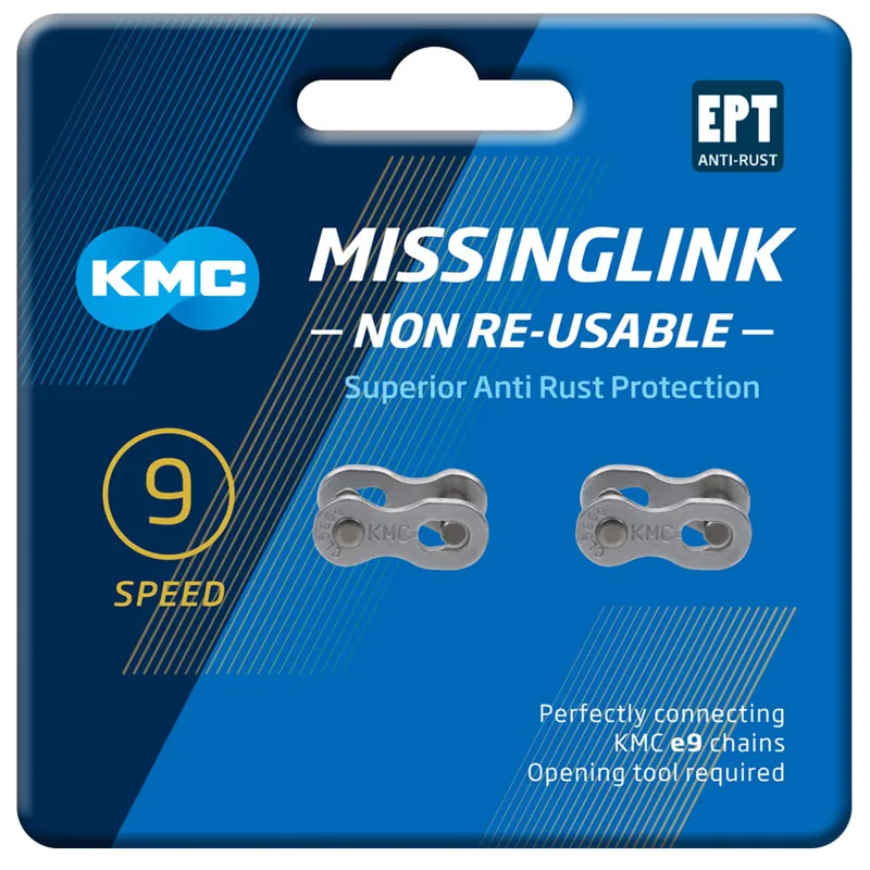 KMC Missing Link 9 Speed Connecting Link Twin Pack-1