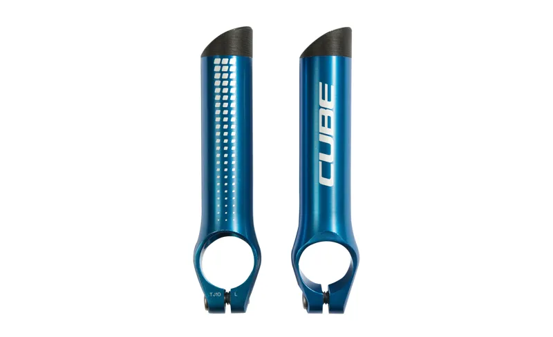 Cube HPA Alloy Bar Ends Blue/Silver