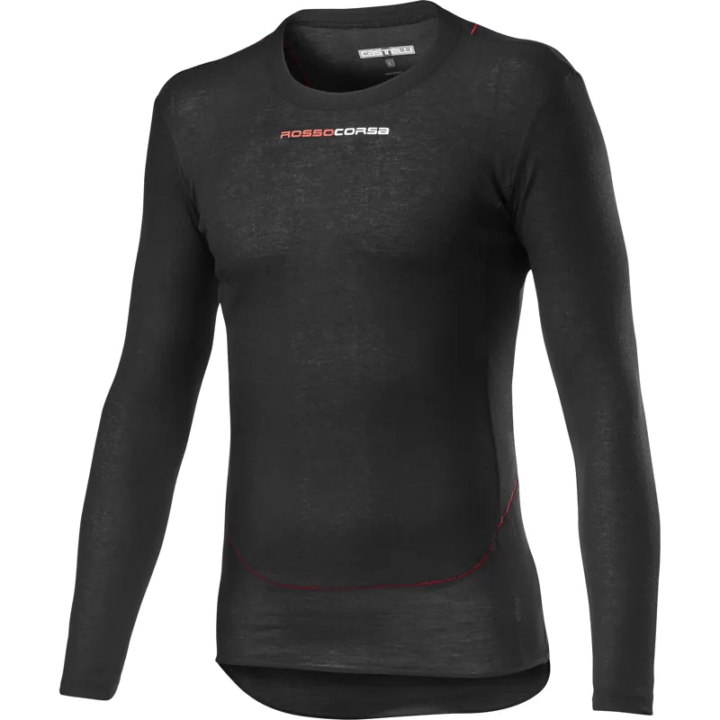 Castelli Prosecco Tech Long Sleeve Base Layer in Black 