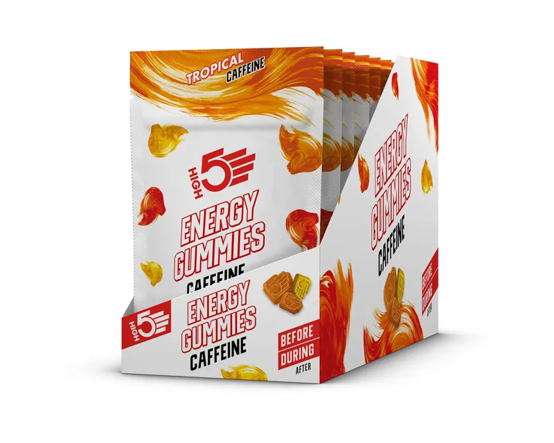 High5 Energy Gummies with Caffeine 26g Pack in Tropical Flavour