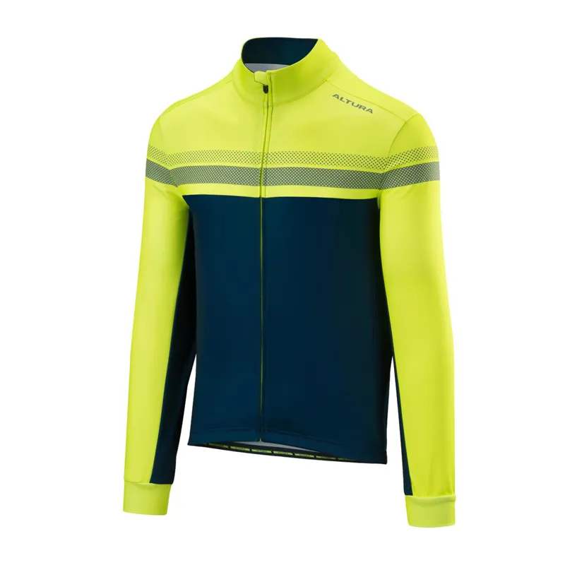 Altura Nightvision4 Long Sleeved Mens Jersey in Hi Vis Yellow