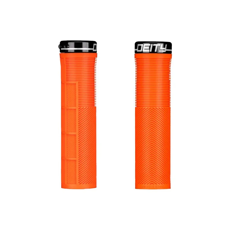 2020 Deity Knuckleduster Grips 132mm x 32mm in Orange