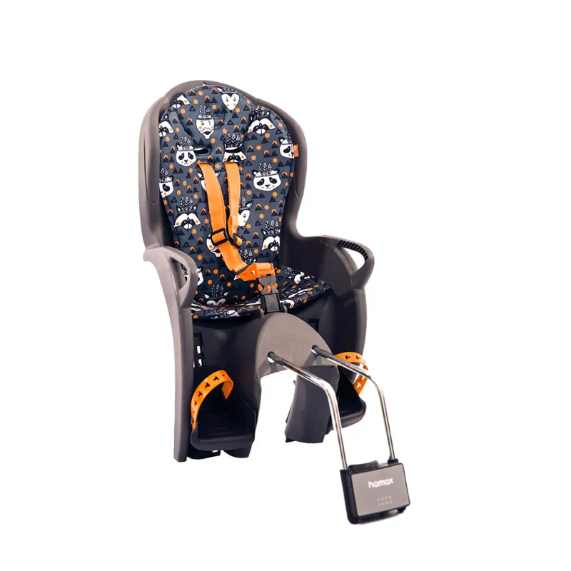 Kiss Rear Frame Mounted Childseat In Grey and Orange