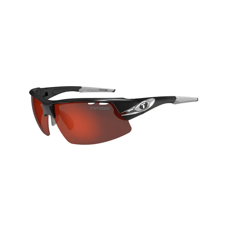 Tifosi Crit Clarion Red Single Lens Sunglasses Silver