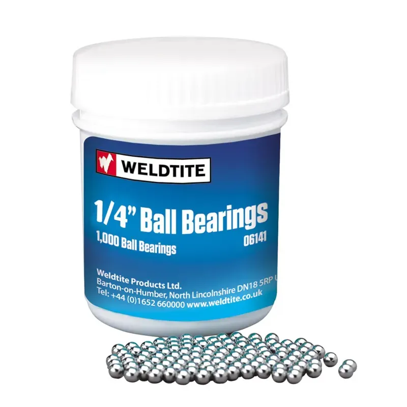 Weldtite 200-pack 1/4-inch Ball Bearings in Silver