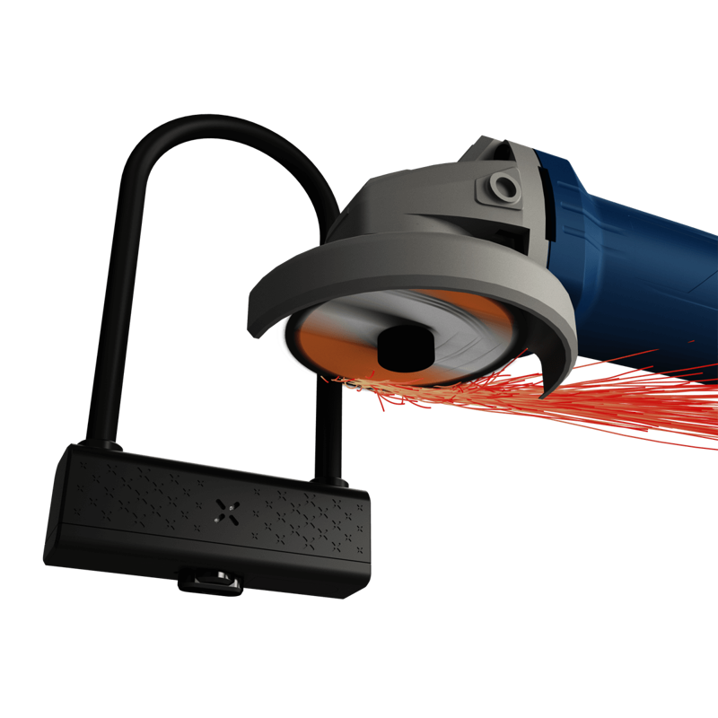 Black X RockSolid Smart Shackle U-lock in Black Diamond-3