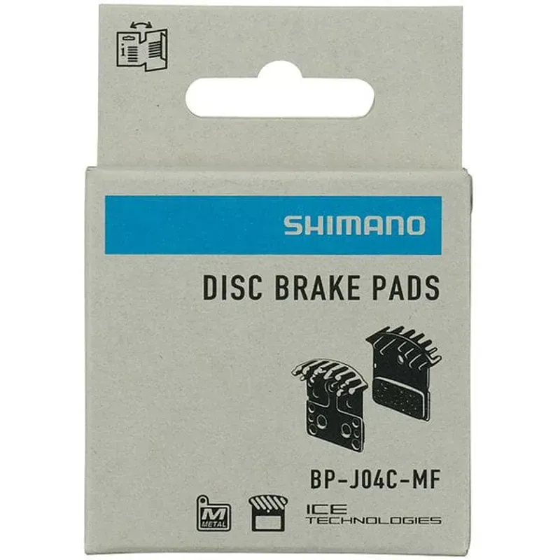 Shimano J04C Finned Alloy Resin Disc Brake Pads Pair-2