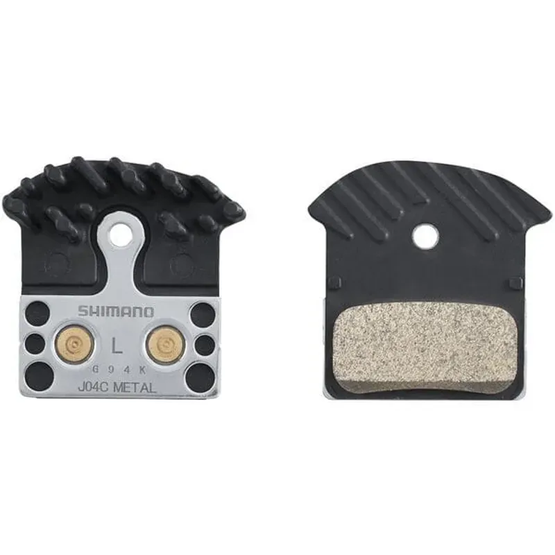 Shimano J04C Finned Alloy Resin Disc Brake Pads Pair-1