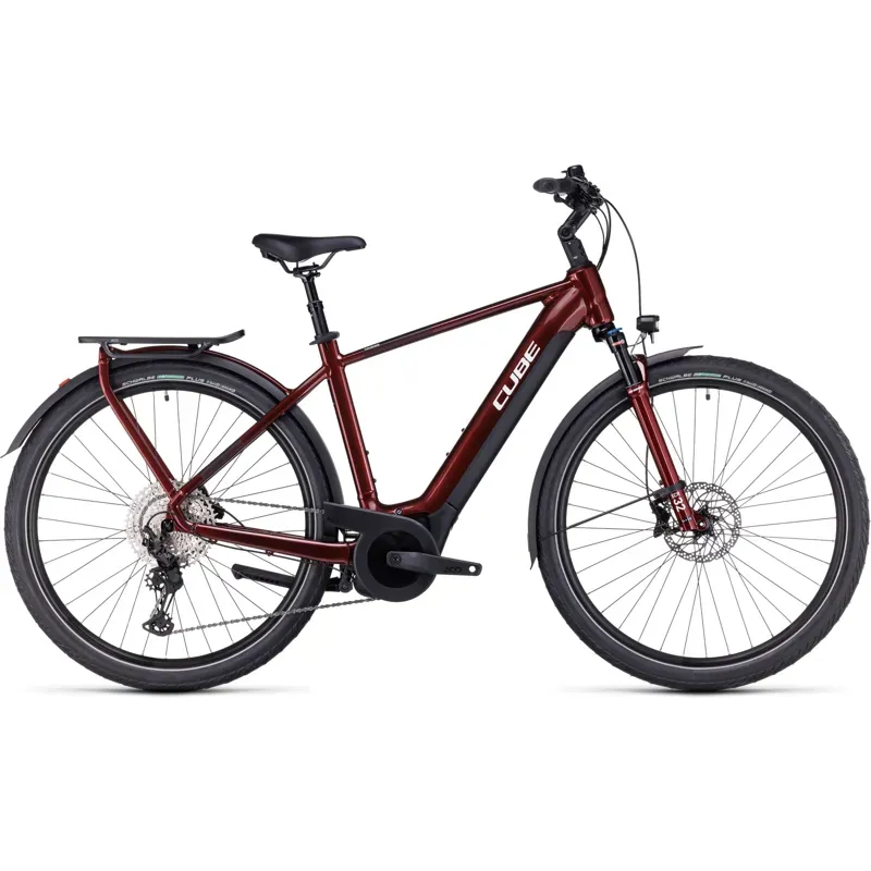 Cube Touring Hybrid EXC 625 eBike in Red/White