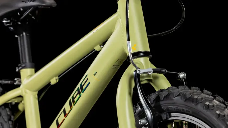 Cube Acid 160 Kids Bike in Light Olive/Orange-7