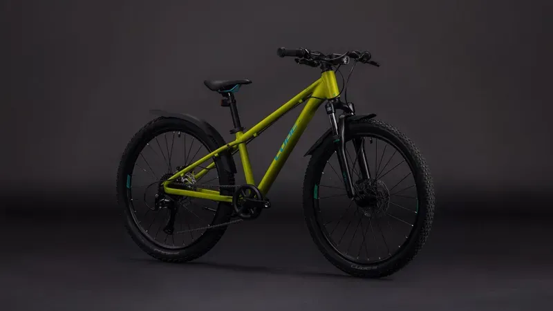 Cube Acid 240 Disc FE Kids Bike in Lizard/Blue-1
