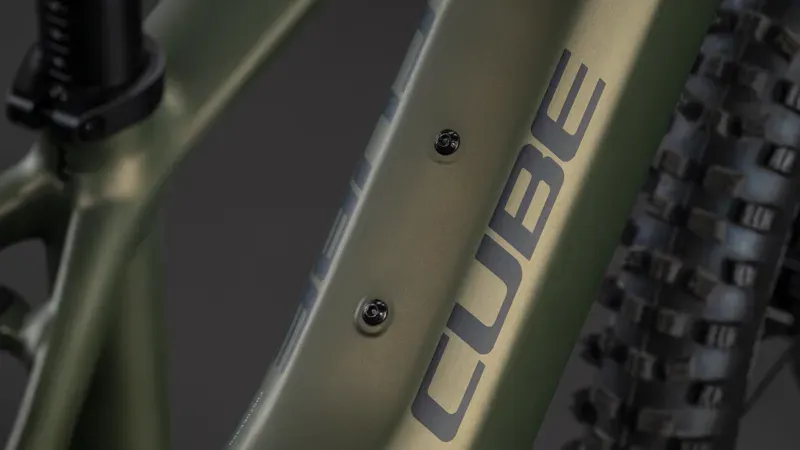 Cube Acid 240 Hybrid Rookie SLX 400x E-Kids Bike in Reed Green/Matrix-3