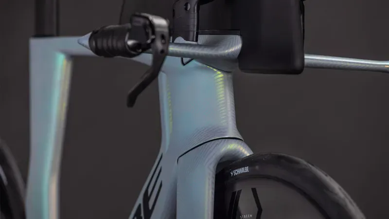 Cube Aerium C:68X SLT Aero Road Bike in Genesis Grid/Black-6