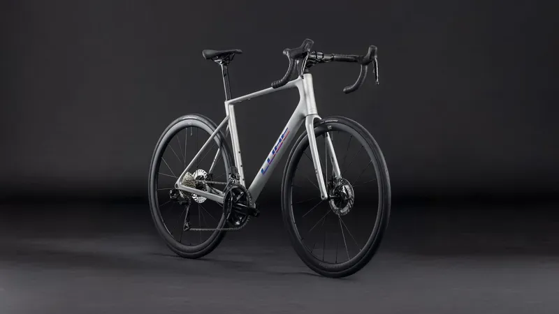 Cube Attain C:62 SLX Road Bike In Sleek Grey/Prism-1