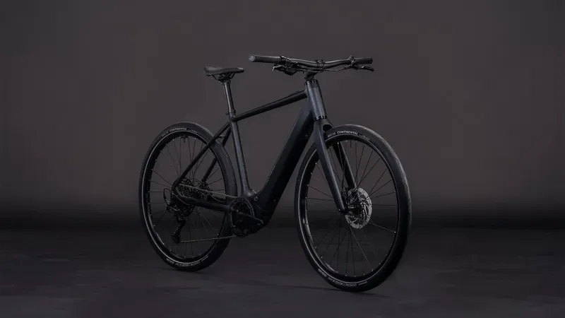 Cube Editor Hybrid Pro 400x Classic E-Hybrid Bike in Coal/Prism-1