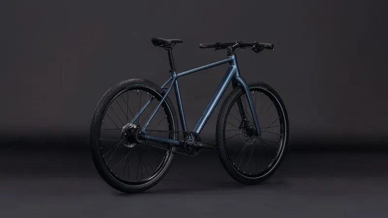 Cube Editor Pro Hybrid Bike in Mineral Blue/Chrome-1