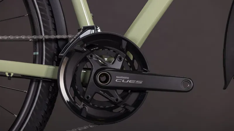 Cube Kathmandu EXC Hybrid Bike in Pea/Grey-5