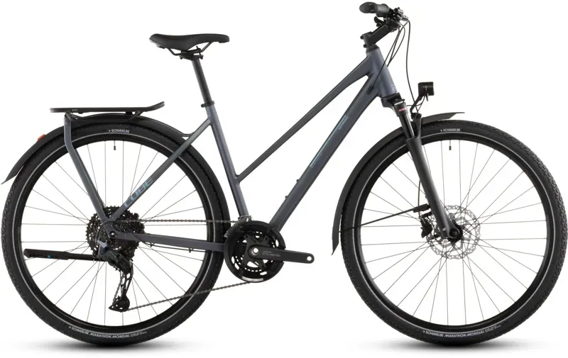 Cube Kathmandu EXC Hybrid Bike in Metallic Grey/Chrome-7