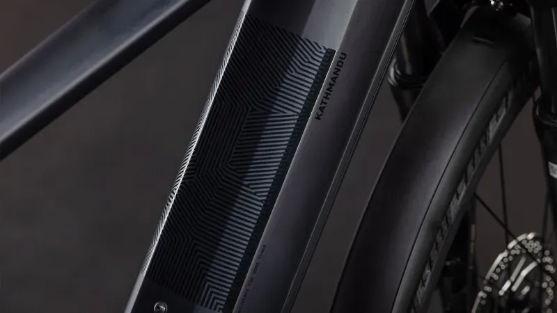 Cube Kathmandu Hybrid Pro 800 eHybrid Bike in Sunglow/Chrome-6