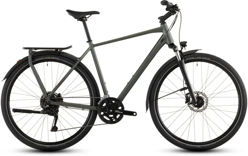 Cube Kathmandu One Hybrid Bike in Sage Brush Green/Green