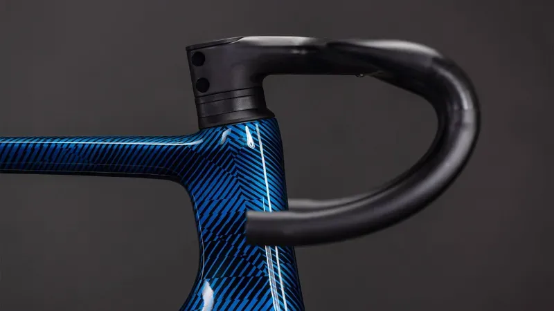 Cube Litening Air C:68X Road Bike Frameset in Blue Grid/Chrome-4