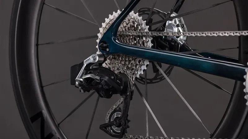 Cube Litening Air C:68X SLX Road Bike in Chrome Blue/Liquid Blue-6