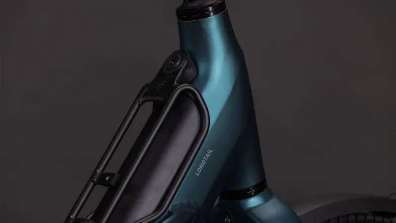 Cube Longtail Hybrid 800 eCargo Bike in Royal Green/Black-2