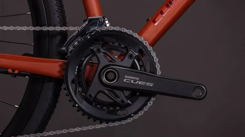 Cube Nulane Race Gravel Bike in Amber/Black-12