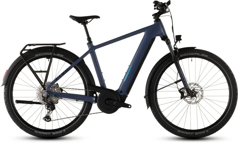 Cube Nuride Hybrid Exc 800 E-Hybrid Bike In Jeans Blue/Blue
