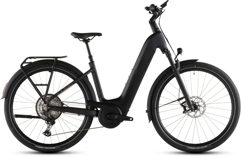 Cube Nuride Hybrid SLX 800 E-Hybrid Bike in Black/Gold-4