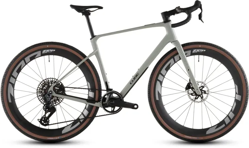 Cube Nuroad C:62 SLX Gravel Bike in Reed Beige/Chrome