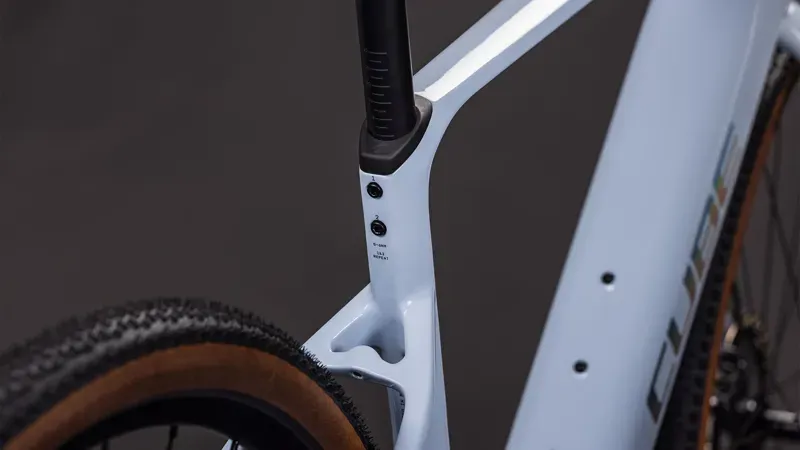 Cube Nuroad Hybrid C:62 SLX 400x E-Gravel Bike in Ice Blue/Prism-3