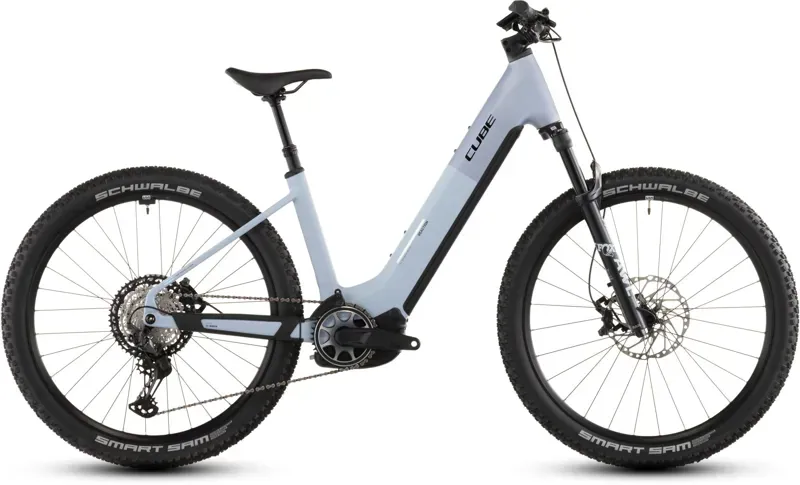 Cube Reaction Hybrid SLX 800 E-MTB in Gauze Grey/Ice Blue-4