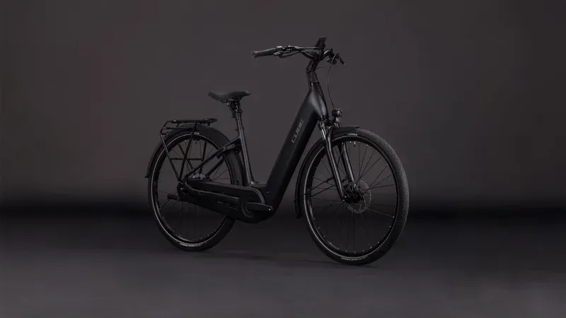 Cube Supreme Hybrid Comfort Pro 600 eHybrid Bike in Grey/Chrome-1