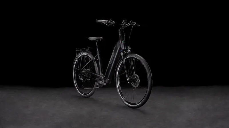 Cube Supreme Hybrid Pro 625 City E-Bike In Black/Spectral-1