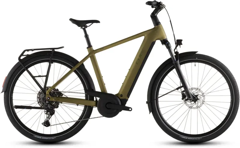 Cube Touring Hybrid Pro 800 E-Hybrid Bike in Golden Lime/Black