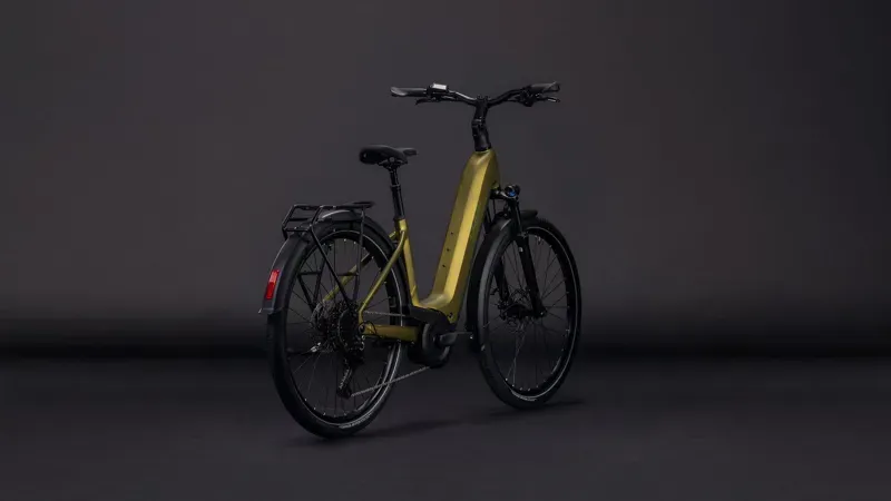 Cube Touring Hybrid Pro 800 E-Hybrid Bike in Golden Lime/Black-5