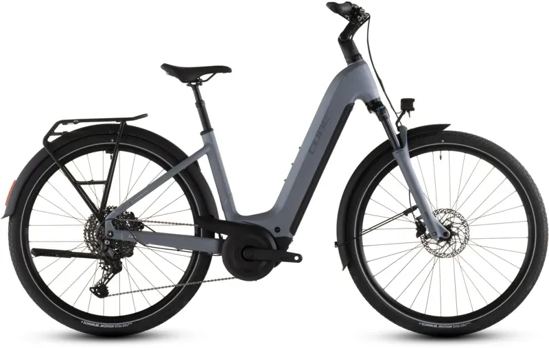 Cube Touring Hybrid Pro 800 E-Hybrid Bike in Pearl Grey/Grey-4