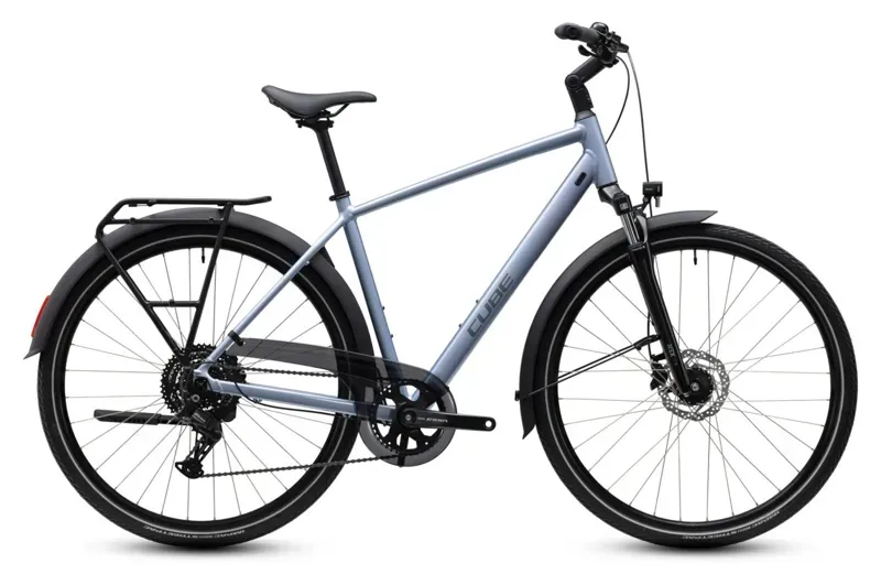 Cube Touring One Hybrid Bike in Flashstone/Coalchrome
